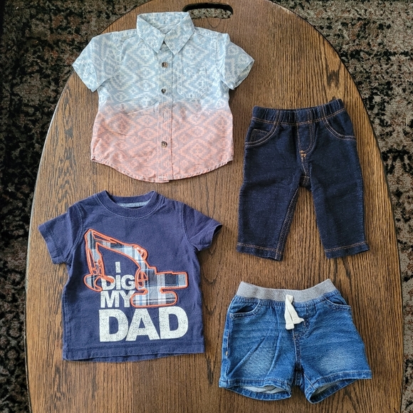 Bundle/Lot of 4 Items of Infant Boy's Summer Clothes Size Infant Boy's 3 Months - Picture 1 of 9